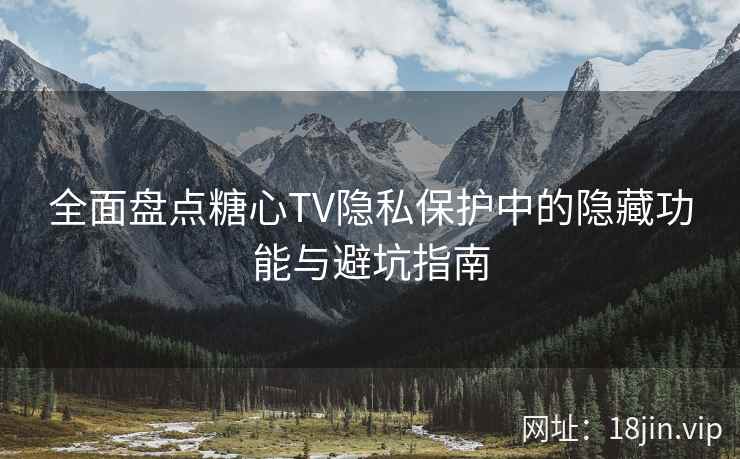 全面盘点糖心TV隐私保护中的隐藏功能与避坑指南