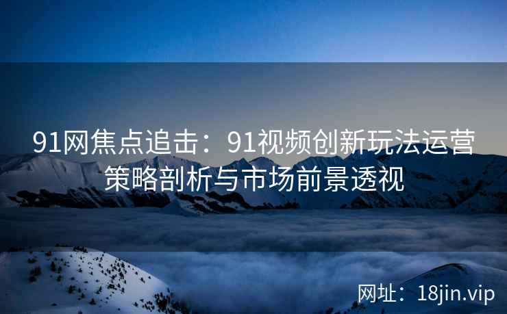 91网焦点追击：91视频创新玩法运营策略剖析与市场前景透视